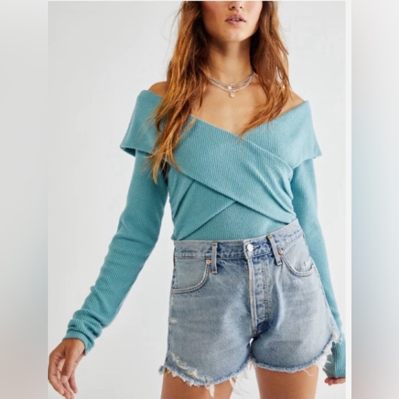 Free People Sweaters - Free People Marley Off The Shoulder Twist Top